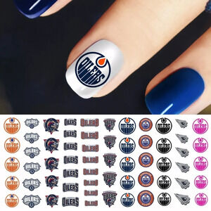 💌BO/GO$6 🏒 Edmonton Oilers Hockey Nail Art Decals NHL